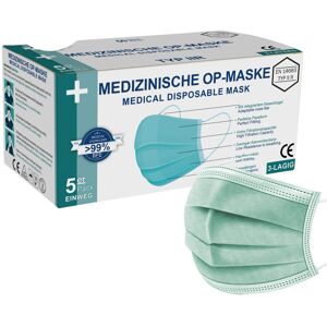 hygiene100 Medizinische Gesichtsmaske Typ II R, 3-lagig - Mint