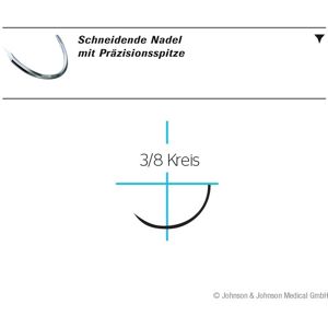 hygiene100 PROLENE P3 4/0=1,5 blau monofil Nahtmaterial Fadenlänge 45 cm (36 Stck.)