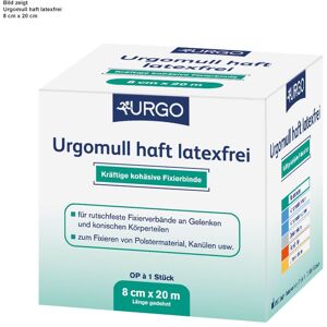 hygiene100 Urgomull haft latexfrei, Fixierbinden weiß, 20 m x 8 cm (6 Stck.)