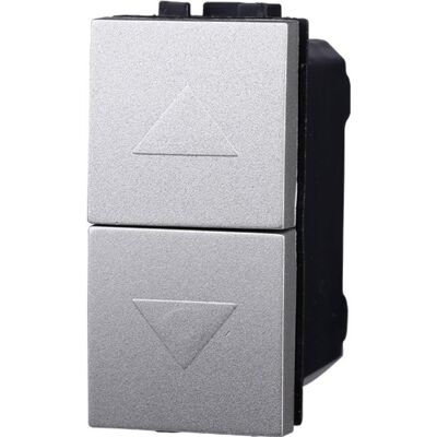 Ettroit Lg1204 Doppelter Verriegelungsschalter Nach Oben Und Unten, 10 A, Graue Farbe, Kompatibel Mit Bticino Living International Ettroit Lg1204 Doppelter Verriegelungsschalter Nach Oben Und Unten, 10 A, Graue Farbe, Kompatibel Mit Bticino Living International