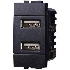 Ettroit Space Doppel-USB-Ladegerät - USB Type-A, 5V 2.1A, Schwarz Ettroit Space Doppel-USB-Ladegerät - USB Type-A, 5V 2.1A, Schwarz