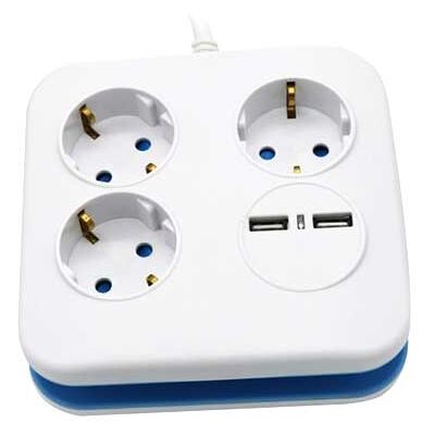 V-tac VT-1153-2 Steckdosenleiste - USB - 1,4m - Weiß - Power Strip V-tac VT-1153-2 Steckdosenleiste - USB - 1,4m - Weiß - Power Strip