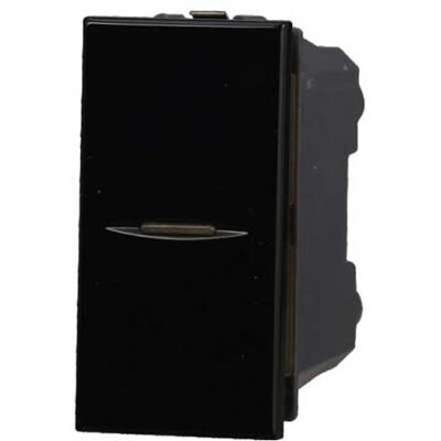 ETTROIT - Bticino Axolute Lichtschalter - 1P 16A 250V - Schwarz ETTROIT - Bticino Axolute Lichtschalter - 1P 16A 250V - Schwarz