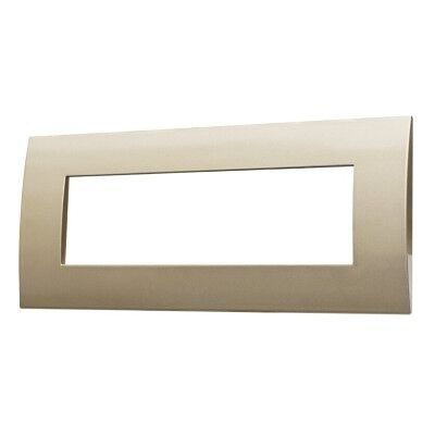 Ettroit Va83710 Abdeckplatte Serie Venus, 7 Module, Kunststoff, Bronze, Kompatibel Mit Serie Vimar Arkè Ettroit Va83710 Abdeckplatte Serie Venus, 7 Module, Kunststoff, Bronze, Kompatibel Mit Serie Vimar Arkè