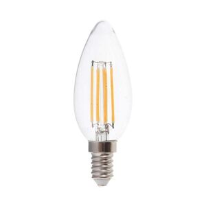 V-Tac Vt-2127 Led-Kerzenlampe E14 6 W 100 Lm/w Filament Warmweiß 3000 K – Sku 217423