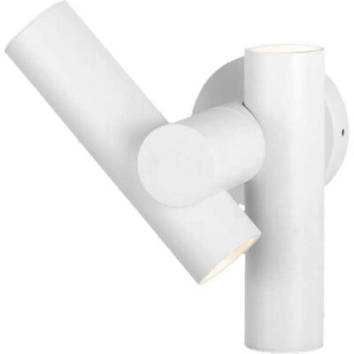 V-Tac Vt-1186 Bidirektionale Led-Wandleuchte 2x3w Verstellbar 4000k Weißes Gehäuse Ip44 - 23050 V-Tac Vt-1186 Bidirektionale Led-Wandleuchte 2x3w Verstellbar 4000k Weißes Gehäuse Ip44 - 23050