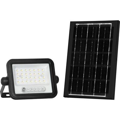 V-Tac 5w Solar-Led-Flutlicht Mit Dämmerungssensor Und Fernbedienung, 7-In-1 Farbtemperatur, 2000k-8000k, Ip65 V-Tac 5w Solar-Led-Flutlicht Mit Dämmerungssensor Und Fernbedienung, 7-In-1 Farbtemperatur, 2000k-8000k, Ip65