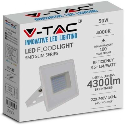 V-TAC VT-4051 LED Flutlicht - Kaltweiß 50W IP65 Slim Außen V-TAC VT-4051 LED Flutlicht - Kaltweiß 50W IP65 Slim Außen