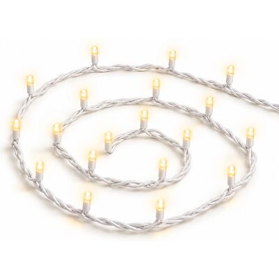 Ettroit 100 Led-Lichterkette, 10 M, Goldenes Licht, Weißes Kabel, Ip65, Ausziehbar, Blitzeffekt, Weihnachtsgirlande, Geschäfte, Balkon Ettroit 100 Led-Lichterkette, 10 M, Goldenes Licht, Weißes Kabel, Ip65, Ausziehbar, Blitzeffekt, Weihnachtsgirlande, Geschäfte, Balkon