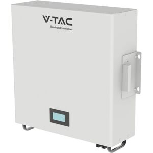 V-Tac Vt48100e-W Ees-Speicherbatterie 5,12 Kwh Lfp Lithium Bms Integrierter Photovoltaik-System-Wechselrichter (51,2 V 100 Ah) Cei-021