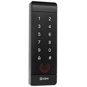 Cdvi Stand-Alone-Touch-Tastatur-Zugriffskontrolle + 13,56 Mhz Mifare-Lesegerät, Schwarzes Gehäuse Pvc Ip20  Keypad100