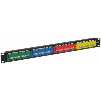 Utp 24 Ports 45° Patch Panel Für Rack-Kasten 19" 1u Utp 24 Ports 45° Patch Panel Für Rack-Kasten 19" 1u