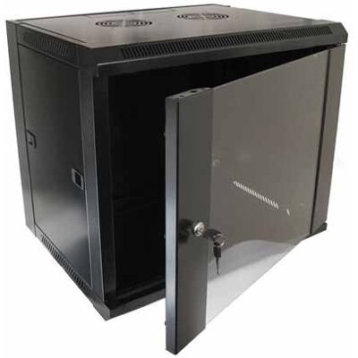 Hangender Rack-Kasten Schwarz Ral9004 19" 9u 450mm Hangender Rack-Kasten Schwarz Ral9004 19" 9u 450mm