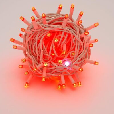 Ettroit 300 Led-Lichterkette, 30 M, Rotes Licht, Weißes Kabel, Ip65, Ausziehbar, Blitzeffekt, Weihnachtsgirlande, Geschäfte, Weihnachtsbalkon Ettroit 300 Led-Lichterkette, 30 M, Rotes Licht, Weißes Kabel, Ip65, Ausziehbar, Blitzeffekt, Weihnachtsgirlande, Geschäfte, Weihnachtsbalkon