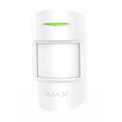 AJAX Motionprotect Plus Ajmpp Volumetrischer Detektor, Dual-Wireless-Technologie, 868 Mhz, Haustierimmun, Weiße Farbe AJAX Motionprotect Plus Ajmpp Volumetrischer Detektor, Dual-Wireless-Technologie, 868 Mhz, Haustierimmun, Weiße Farbe