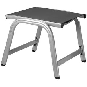 Kettler Hocker BASIC PLUS, Aluminium Silber / Outdoorgewebe Anthrazit