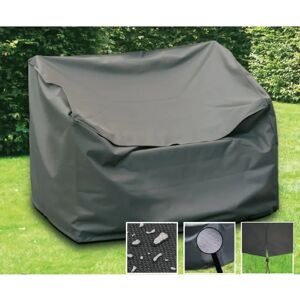 Garden Pleasure Abdeckhaube 120 x 75 cm für Gartenbank, 100 % Polyester Anthrazit