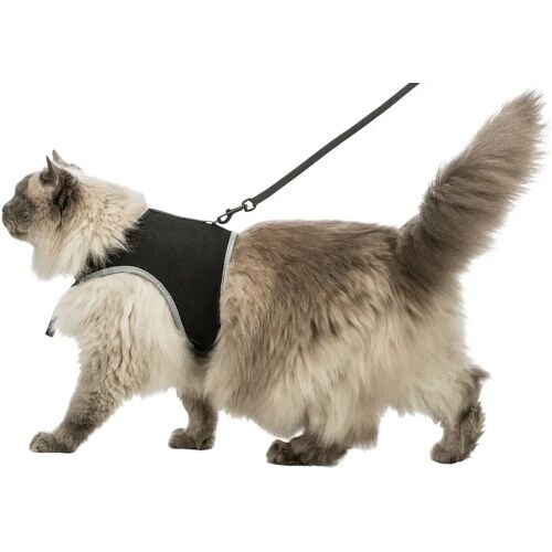 TRIXIE Katzen-Geschirr Soft mit Leine L-XL 36 - 54 Centimeter Katzengeschirr