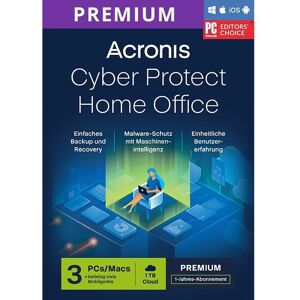 Acronis Cyber Protect Home Office Premium 1TB Cloud-Speicher - Sicherheitssoftware Acronis Cyber Protect Home Office Premium 1TB Cloud-Speicher - Sicherheitssoftware