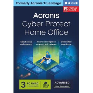 Acronis Cyber Protect Home Office Advanced - 3 Geräte - 250/500 GB Cloud-Speicher Acronis Cyber Protect Home Office Advanced - 3 Geräte - 250/500 GB Cloud-Speicher