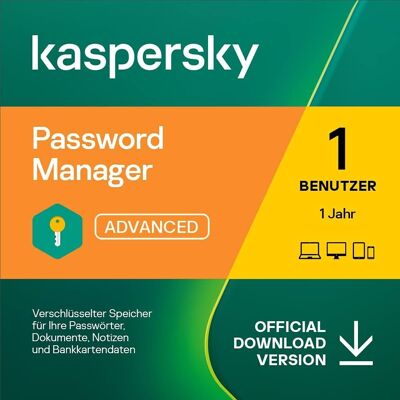 Kaspersky Passwort-Manager - Sichere Passwörter, Schnelle Logins - Sicherheitssoftware Kaspersky Passwort-Manager - Sichere Passwörter, Schnelle Logins - Sicherheitssoftware