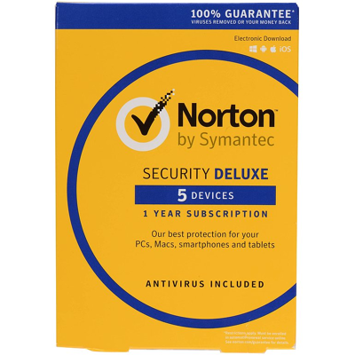 Symantec Norton Security Deluxe 3.0, 5 Geräte - 2 Jahre, ESD, Download Win/Mac/Android Symantec Norton Security Deluxe 3.0, 5 Geräte - 2 Jahre, ESD, Download Win/Mac/Android