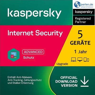 Kaspersky Internet Security - 5 Geräte 1 Jahr Upgrade Kaspersky Internet Security - 5 Geräte 1 Jahr Upgrade