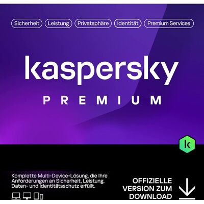 Kaspersky Kaspersky Premium 2023/2024/2025 - Sicherheitssoftware Kaspersky Kaspersky Premium 2023/2024/2025 - Sicherheitssoftware