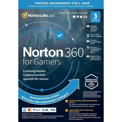 Norton 360 für Gamer - 3 Geräte - 1 Jahr Norton 360 für Gamer - 3 Geräte - 1 Jahr