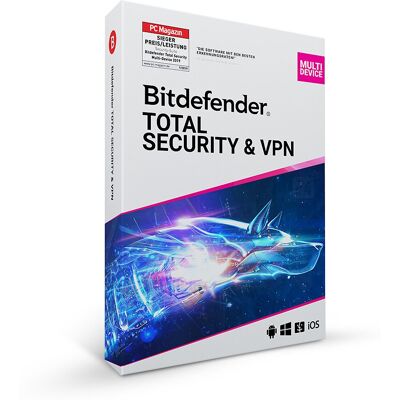 Bitdefender - Total Security & Premium VPN - 3 Geräte - 2 Jahre - Security Suite Bitdefender - Total Security & Premium VPN - 3 Geräte - 2 Jahre - Security Suite