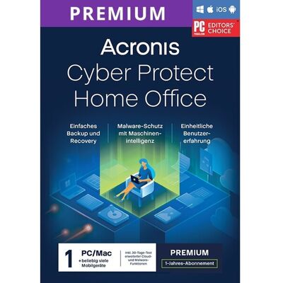 Acronis Cyber Protect Home Office Premium - 1 TB Cloud-Speicher - 1 Gerät Acronis Cyber Protect Home Office Premium - 1 TB Cloud-Speicher - 1 Gerät