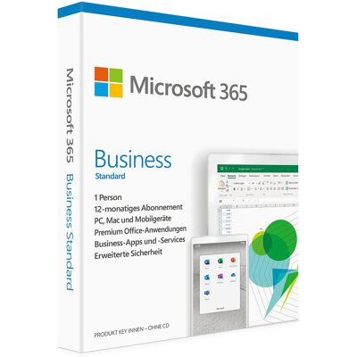 Microsoft 365 Business Standard ESD 5 PCs/MACs - 1 Jahr, Download Microsoft 365 Business Standard ESD 5 PCs/MACs - 1 Jahr, Download