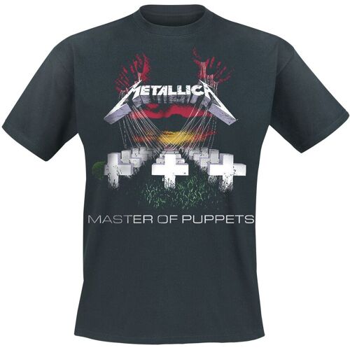 Metallica T-Shirt - Master Of Puppets - S bis 5XL - für Männer - Größe M - schwarz  - Lizenziertes Merchandise! - Männer - male