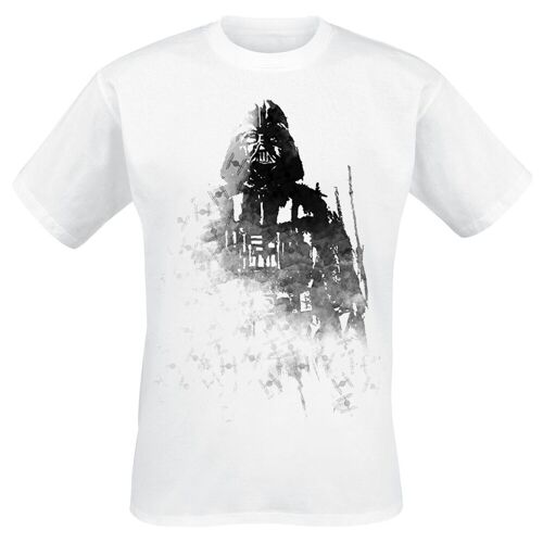 Star Wars T-Shirt - Darth Vader Ink - S bis XXL - für Männer - Größe XL - weiß  - EMP exklusives Merchandise! - Männer - male