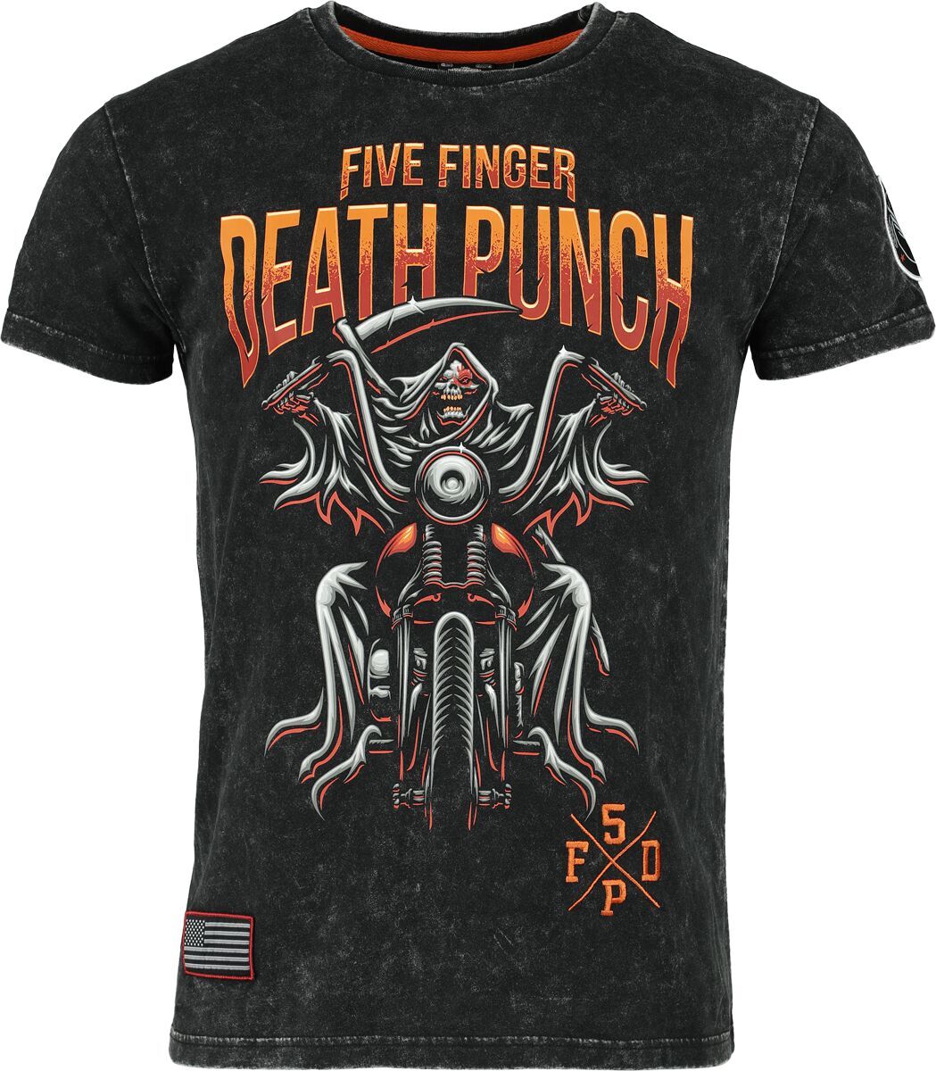 Five Finger Death Punch T-Shirt - EMP Signature Collection - M bis 3XL - für Männer - Größe XXL - dunkelgrau  - EMP exklusives Merchandise! - Männer - male