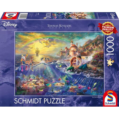 Arielle, die Meerjungfrau - Disney Puzzle - Thomas Kinkade Studios - Arielle - multicolor  - Lizenzierter Fanartikel - Unisex - unisex