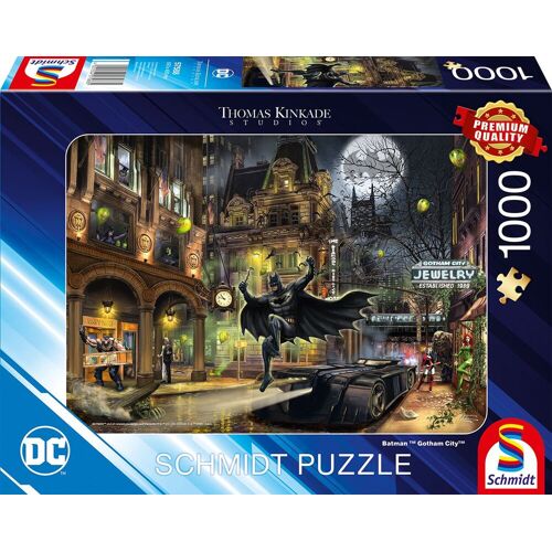 Batman - DC Comics Puzzle - Thomas Kinkade Studios - Batman - Gotham City - multicolor  - Lizenzierter Fanartikel - Unisex - unisex