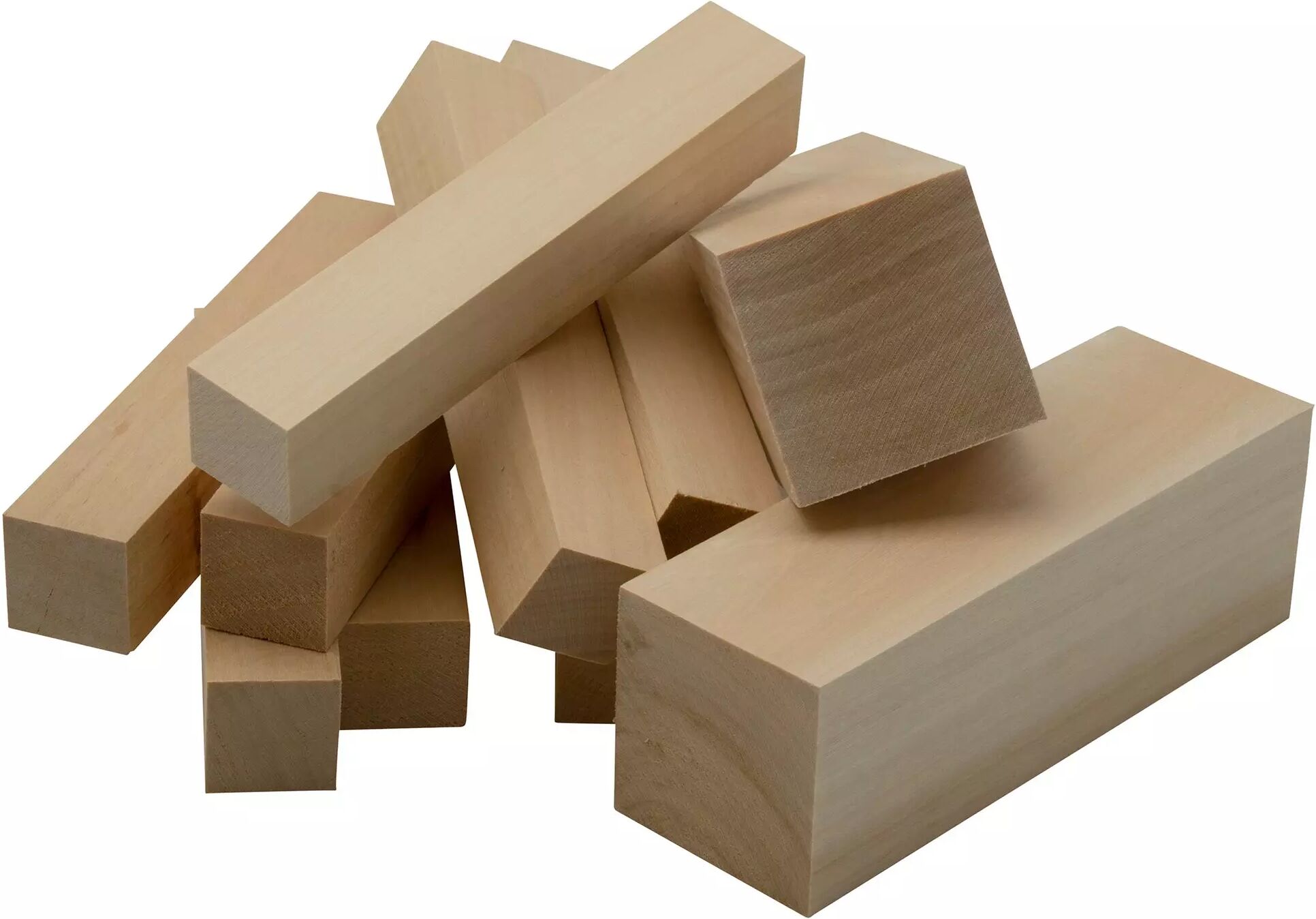 BeaverCraft Wood Carving Blocks BW10, 10-teiliges Set Holzblöcke für die Holzschnitzerei