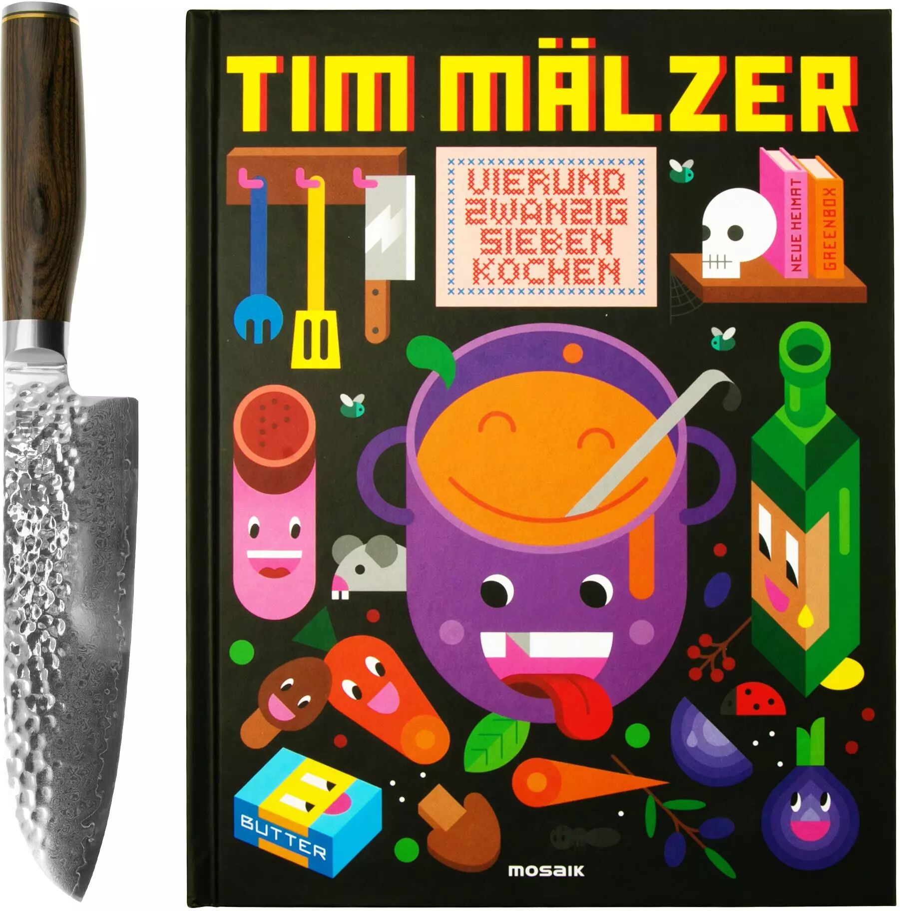 Kai Shun Premier Tim Mälzer TDM-W23 Santoku und Kochbuch