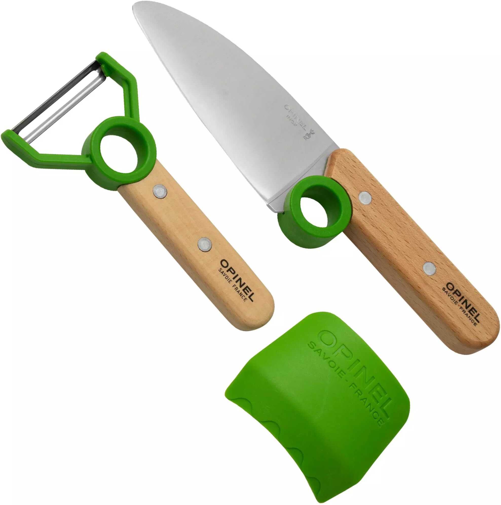 Opinel Le Petit Chef 002577 Küchenmesser-Set, grün