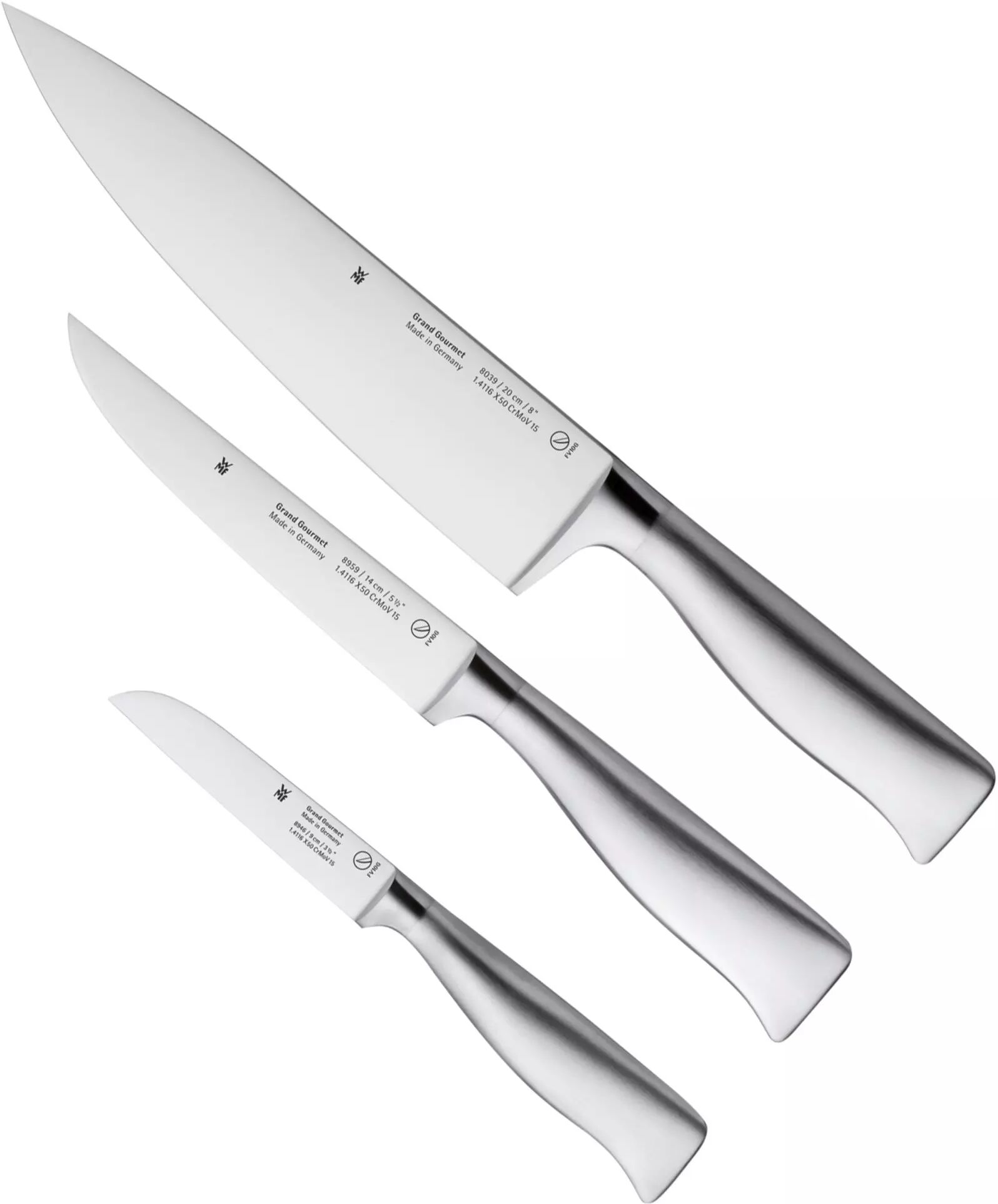 WMF Grand Gourmet 1894939992 3-teiliges Küchenmesser-Set