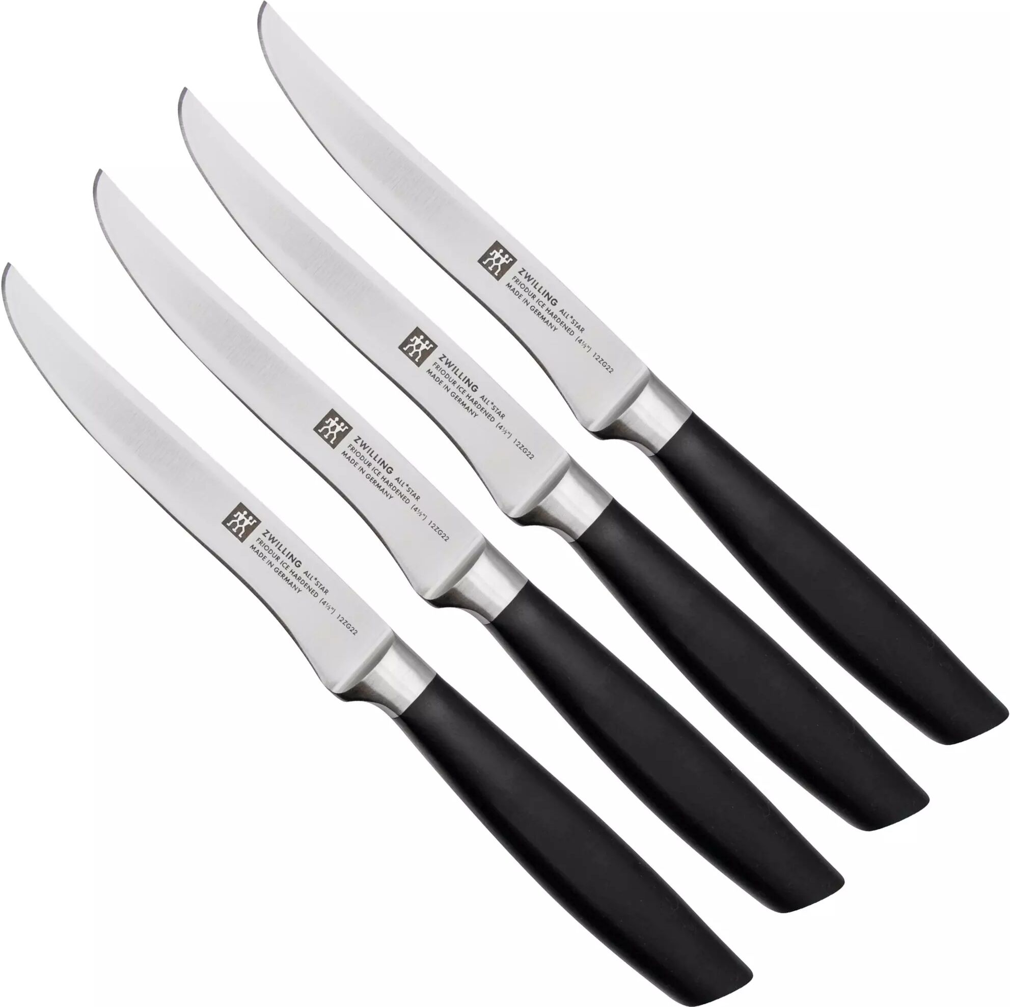 Zwilling J.A. Henckels Zwilling All Star 1022589, 4-teiliges Steakmesser-Set, schwarz