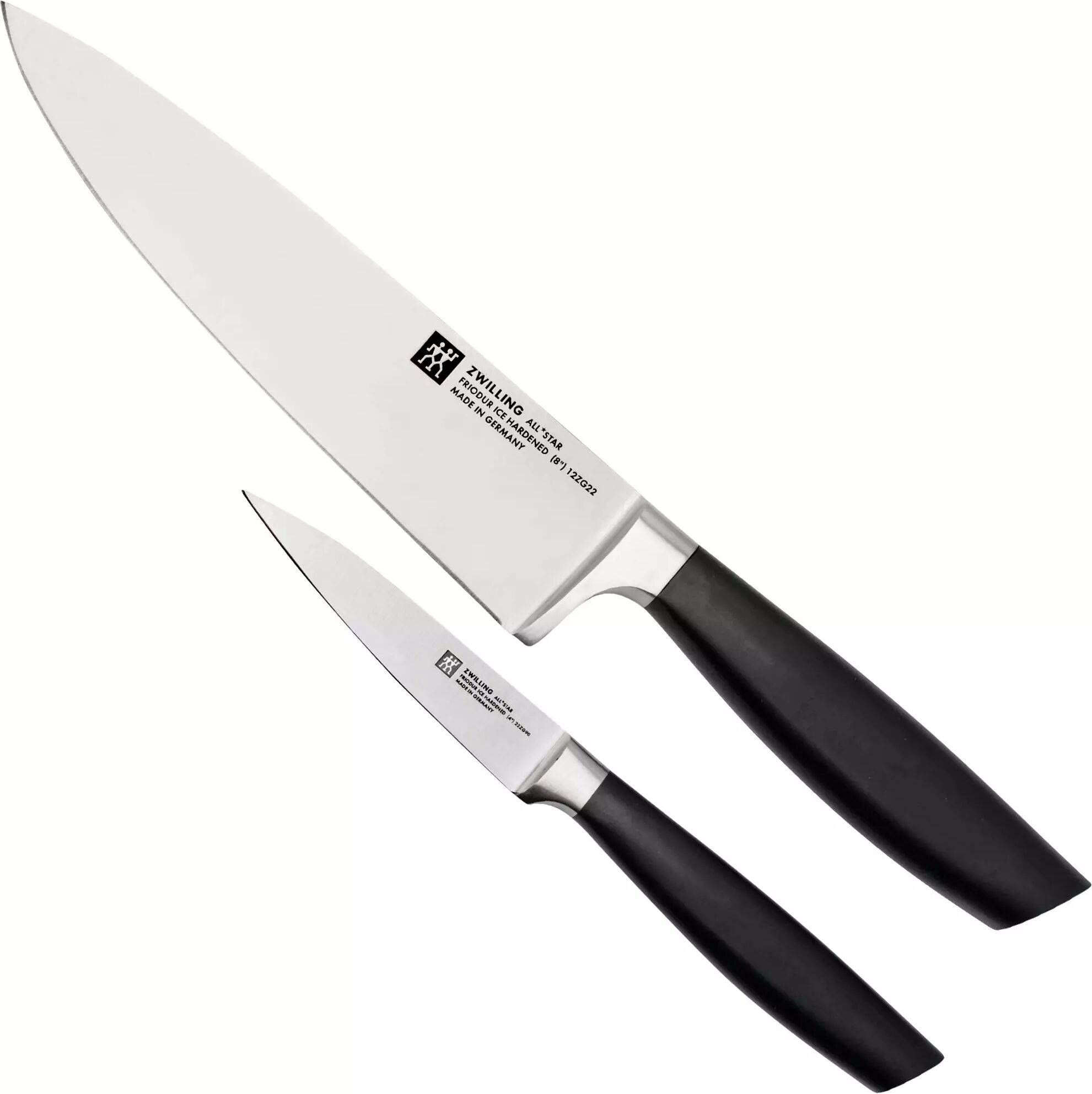 Zwilling J.A. Henckels Zwilling All Star 1022778, 2-teiliges Messerset, Kochmesser und Schälmesseren, silbern