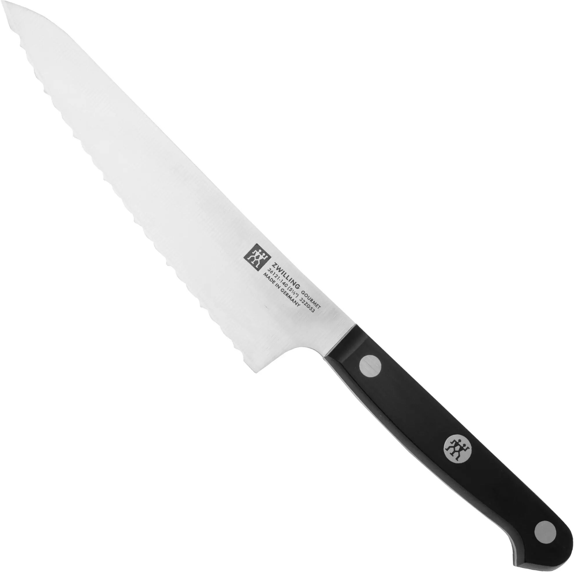 Zwilling J.A. Henckels Zwilling Gourmet Compact Kochmesser mit Wellenschliff 14 cm, 36121-141