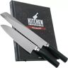 Kai Tim Mälzer Kamagata Monster Set TMK-SB22, 2-teiliges Messerset Santoku und Brotmesser + Kochbuch