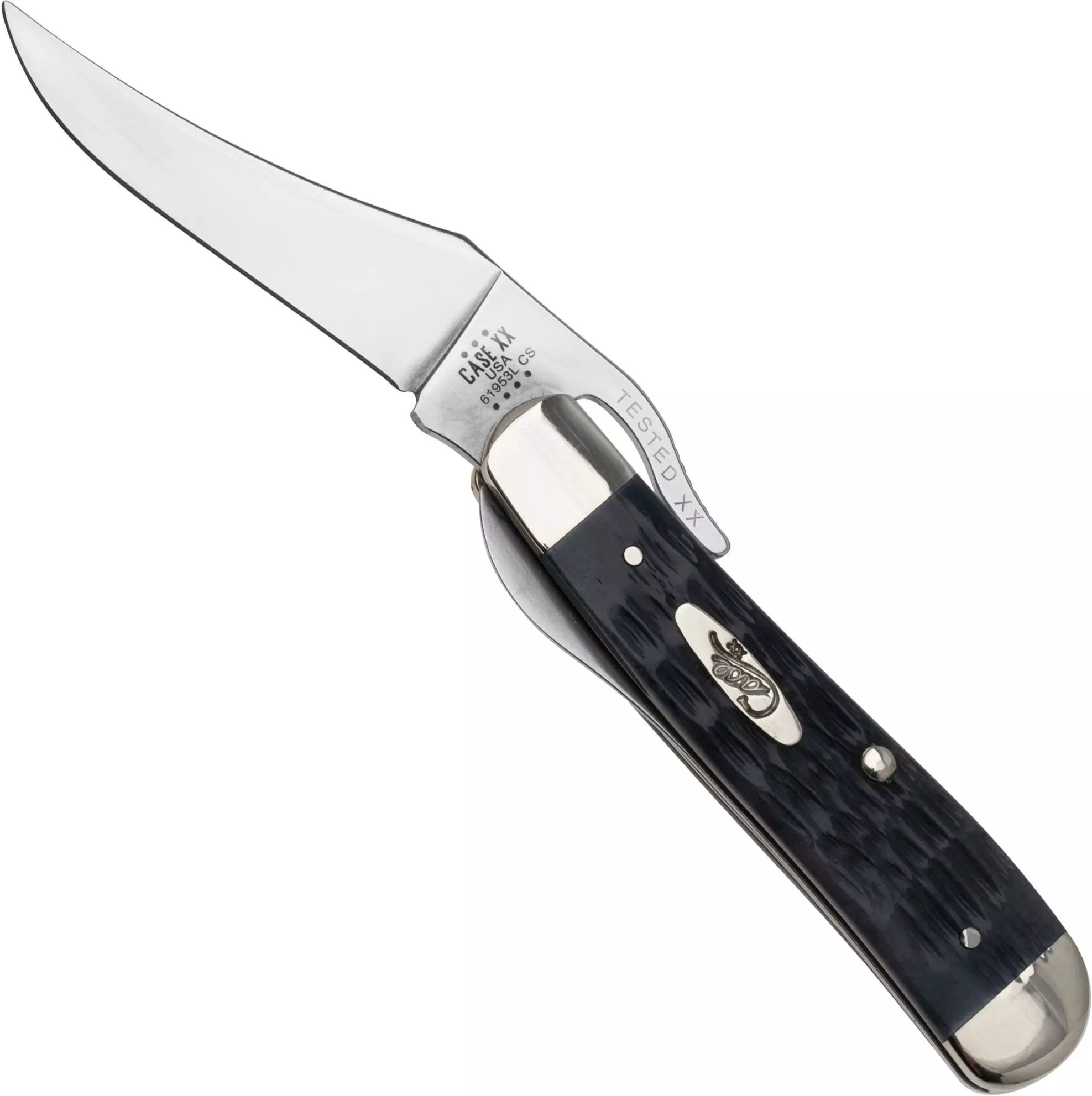 Case Knives Case Russlock 58420 Pocket Worn Gray Bone, Crandall Jig 61953L Carbon Steel Taschenmesser