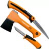 Fiskars X5 Camping Set mit Beil, Säge und Messer