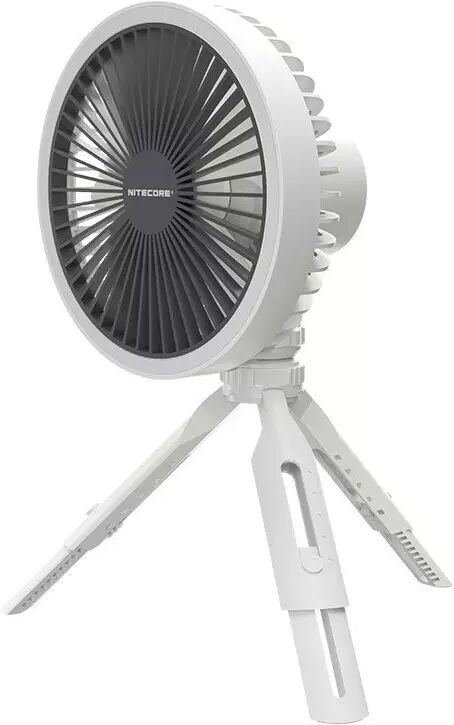 Nitecore NEF10 Portable Fan, weiß, Ventilator mit Lampe und Powerbank