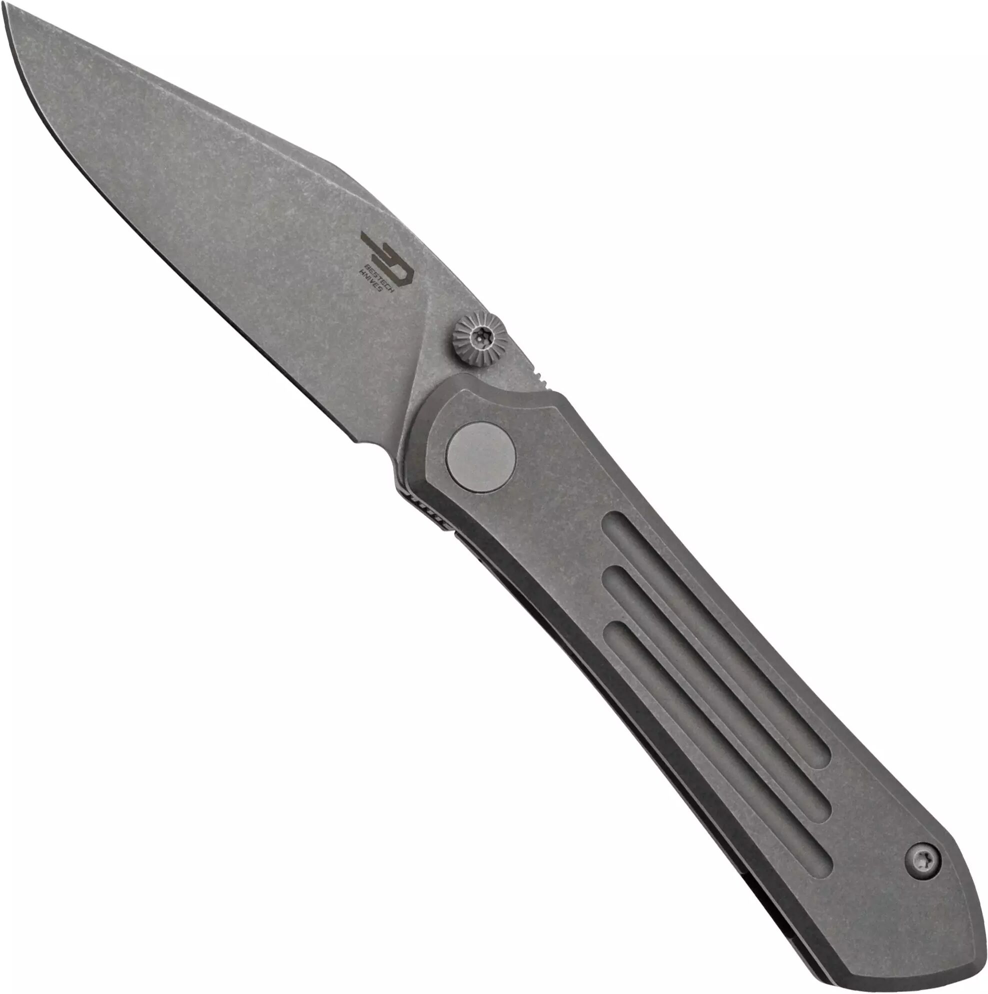 Bestech Icarus BT2302D Stonewashed M390 Dark Stonewash Titanium, Taschenmesser