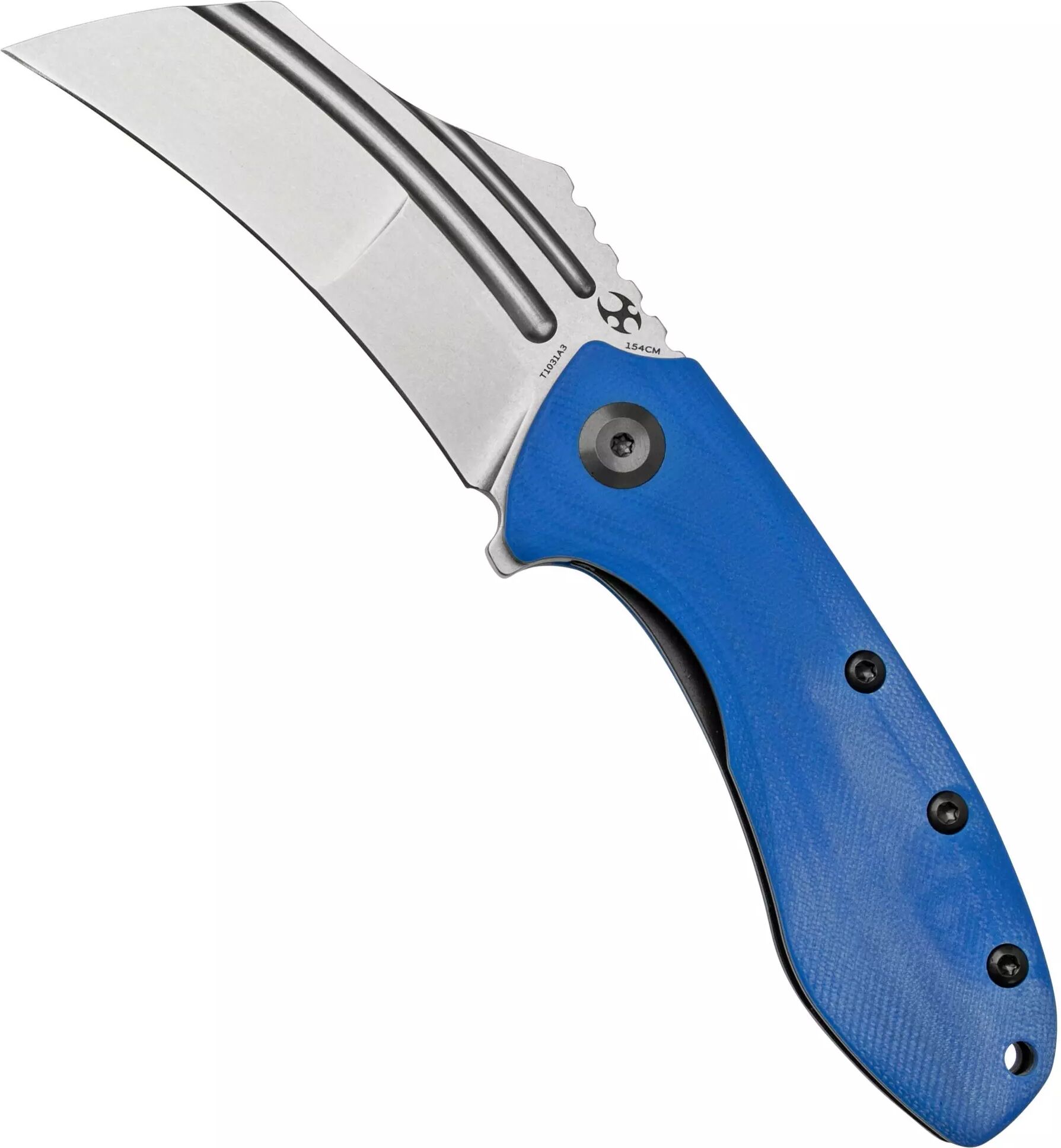 Kansept KTC3, T1031A3 Stonewashed, Dark Blue G10 Taschenmesser, Justin Koch Design